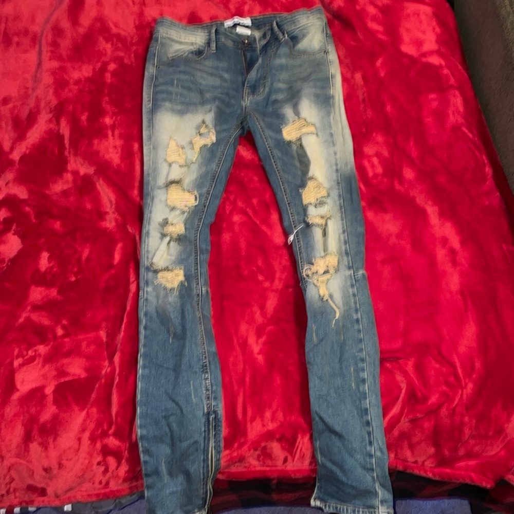 Ripped fashion nova jeans